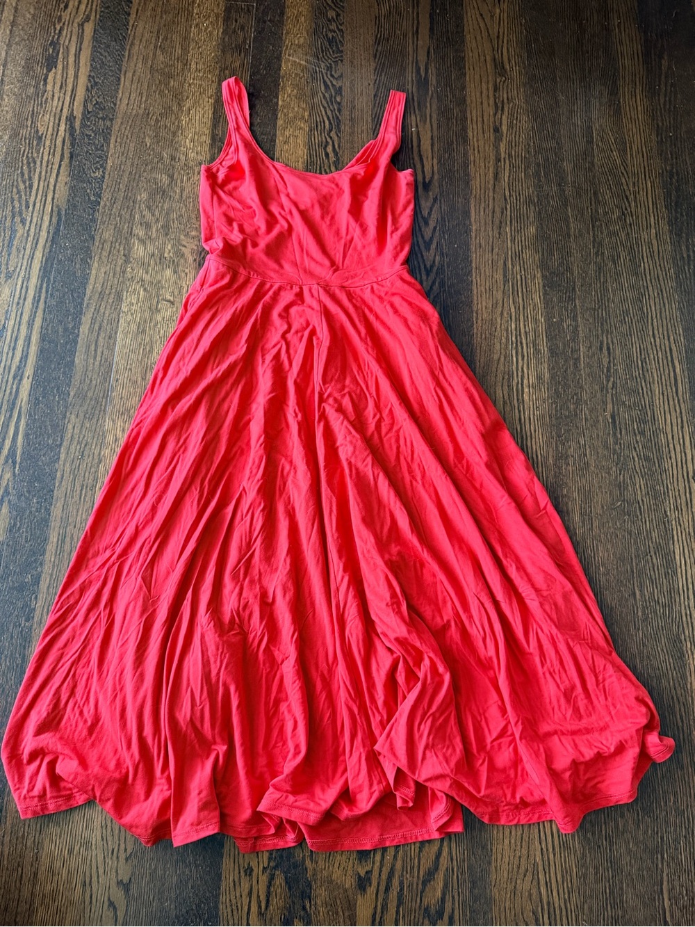 Reformation Coral Red Midi Dress